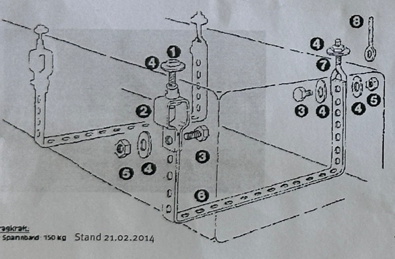 Water Tank Fixing System up to 150KG