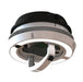 MAXXFAN Dome Plus 6in exhaust fan with LED light and sleeve in black - view 3