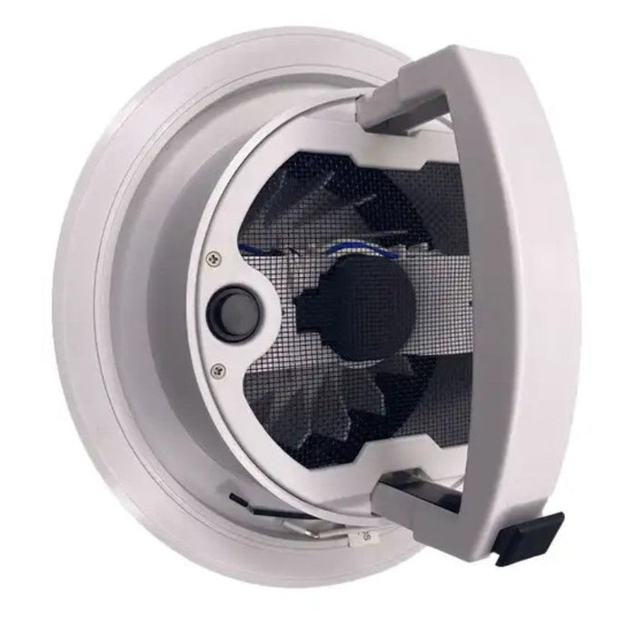MAXXFAN Dome Plus 6in exhaust fan with LED light and sleeve in black - view 2