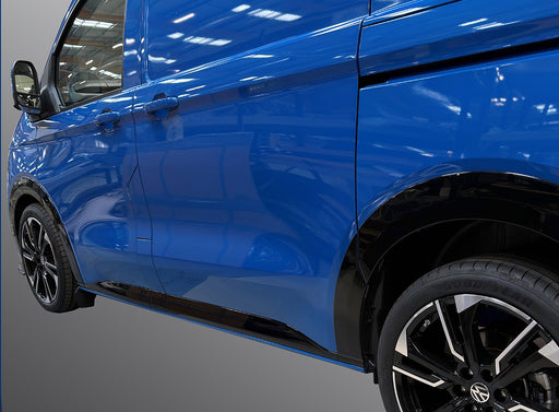 VW T7 Transporter Premium Body Moulding Covers - Gloss Black