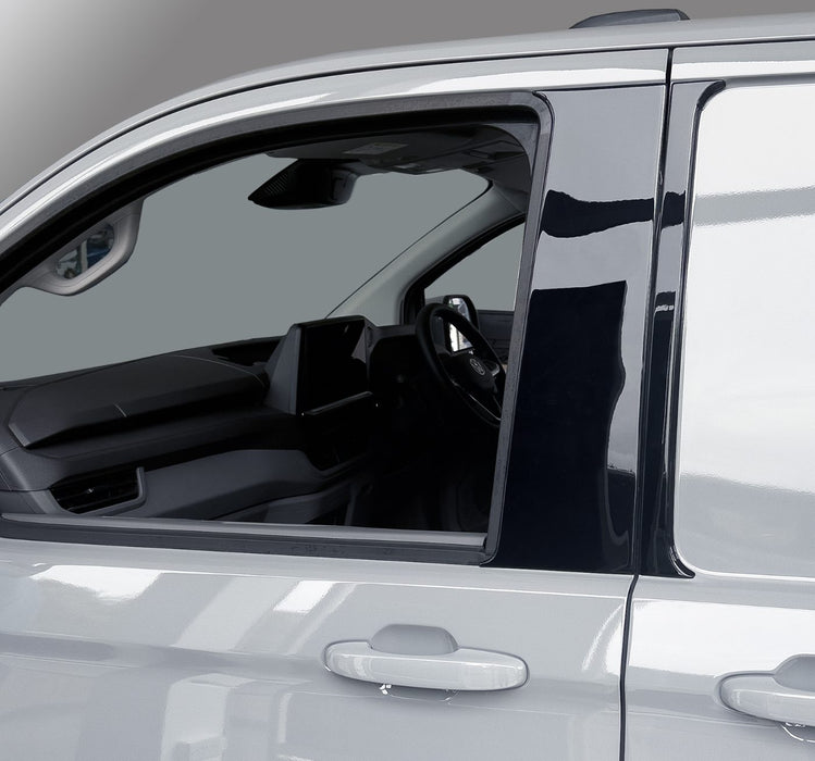 VW T7 Transporter Premium Door Pillar Covers - Gloss Black 4-Piece Kit