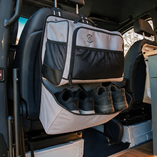 Living in a Bubble Premium Seat Back Shoe Organiser with Detachable Bag