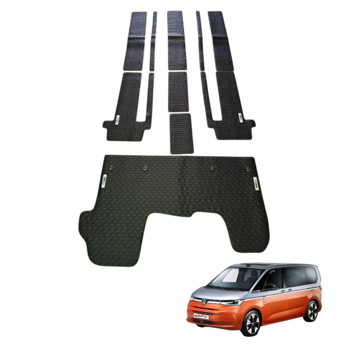 KombiLife All-Weather Rubber Floor Mats For VW T7 Multivan (7 Seater) – Full Set
