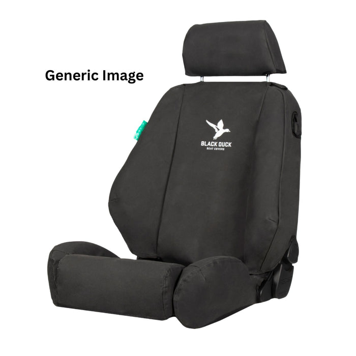 Driver and Passenger Bucket Seats with Map Pockets, Has Inner Armrest Provision and Cover on Driver Only (Airbag Compatible) – Seat Covers for Ford Transit Custom V710