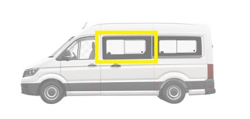 Crafter 2017 onwards MWB & LWB - FRONT - Sliding Window