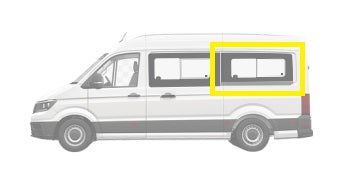 Crafter 2017 onwards MWB - REAR - Sliding Window