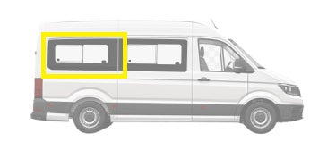 Crafter 2017 onwards MWB - REAR - Sliding Window