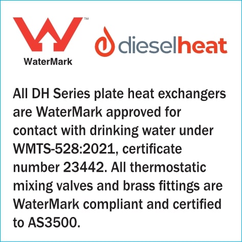 DH9Duo Compact Diesel Hot Water System with 1.8kW Ducted Air Heater