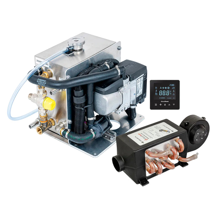 DH9Duo Compact Diesel Hot Water System with 1.8kW Ducted Air Heater
