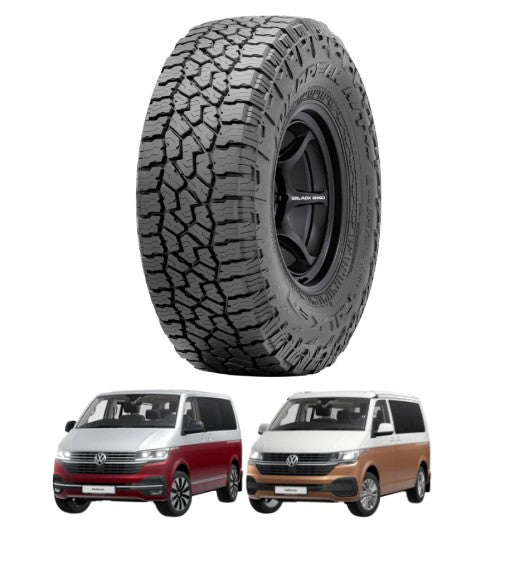 Falken LT225/70R17 110S WILDPEAK AT4W - All Terrain Light Truck Tyre for VW Campervan - 225/70/17 - 110SS