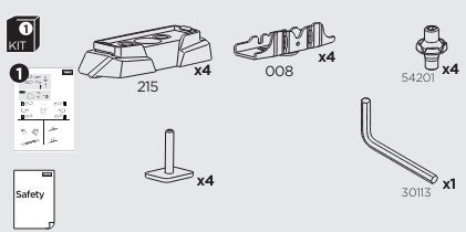 Thule Mounting Kit for Roof Fix Points - Marco Polo