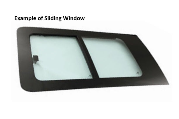 Sliding Window FRONT RIGHT-For Sliding Door - Ford Transit Custom 2023+