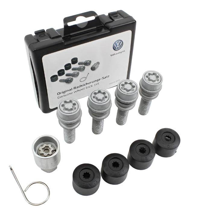 Genuine VW Alloy Wheel Locking Bolt Set