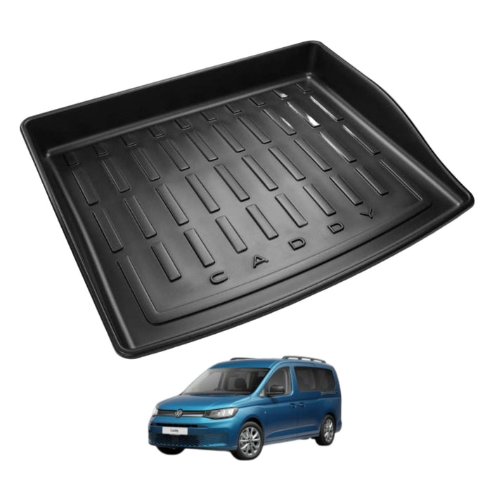 Genuine VW Boot Tray Black for Caddy 5 – Behind Second Row of Seats