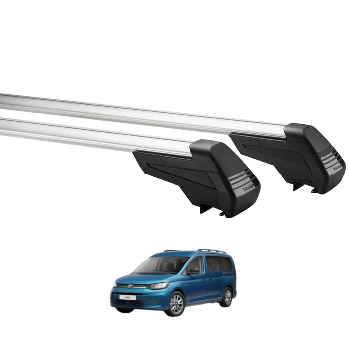 Genuine VW Roof Bar Set for Caddy 5 with Roof Rails (2 Bars)