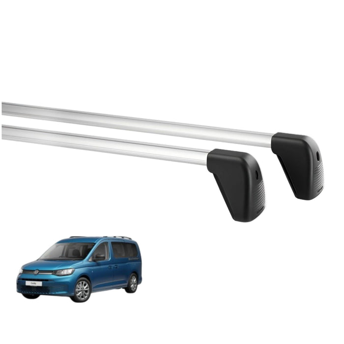 Genuine VW Roof Bars for Caddy 5 SWB – With Roof Anchoring Points (2 Bars)