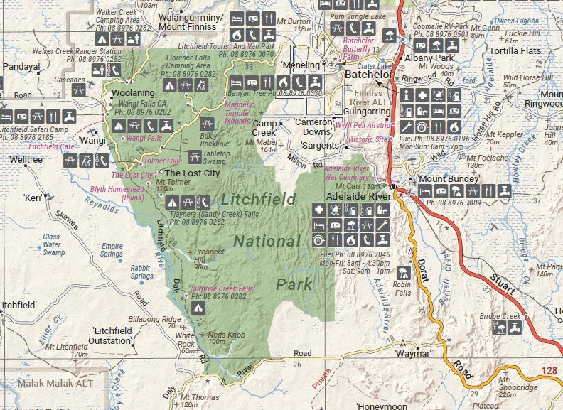 Hema Maps Top End and Gulf Map