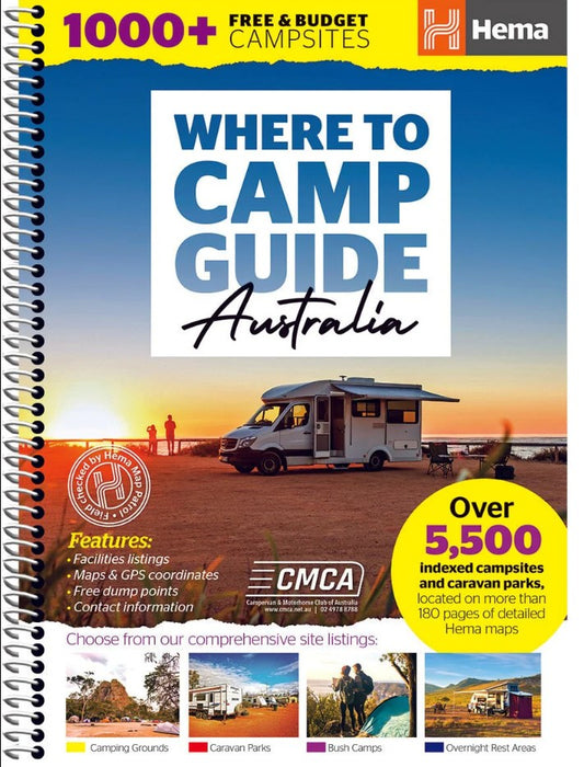 Hema Maps Where To Camp Guide Australia 1st Edition