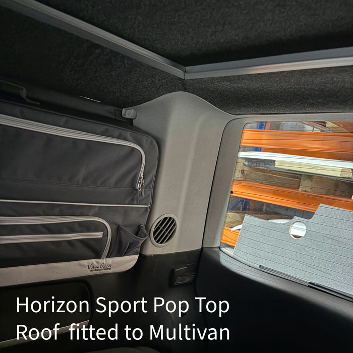 Horizon Sport Pop-Top Roof - Slimline VW T5 or T6 Transporter & Multivan Elevating Roof incl Roof Bed & Open Sky Canvas