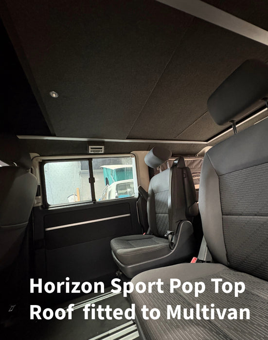 Horizon Sport Pop-Top Roof - Slimline VW T5 or T6 Transporter & Multivan Elevating Roof incl Roof Bed & Open Sky Canvas