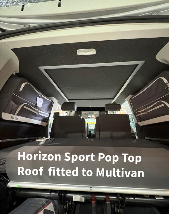 Horizon Sport Pop-Top Roof - Slimline VW T5 or T6 Transporter & Multivan Elevating Roof incl Roof Bed & Open Sky Canvas