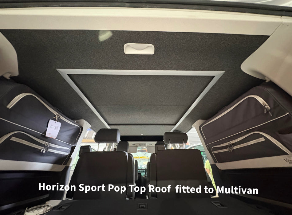 Horizon Sport Pop-Top Roof - Slimline VW T5 or T6 Transporter & Multivan Elevating Roof incl Roof Bed & Open Sky Canvas