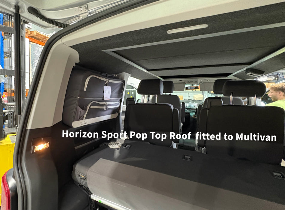 Horizon Sport Pop-Top Roof - Slimline VW T5 or T6 Transporter & Multivan Elevating Roof incl Roof Bed & Open Sky Canvas