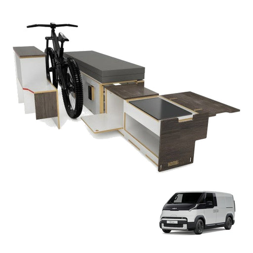 KombiLife Camper Adventurer Surfbox fit out bundle for Kia PV5 Cargo