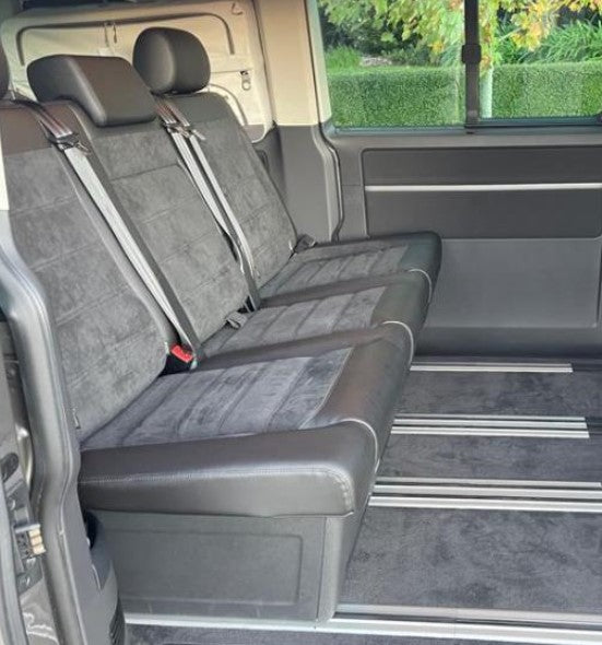 Multivan Bench Seat for Rail System T6.1 Leather-Alcantara