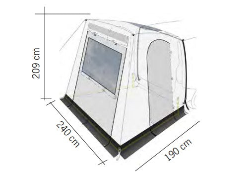 Premium Rear Tailgate Tent for VW Caddy 5