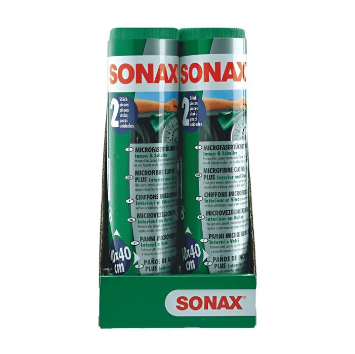 Sonax - Microfibre Cloth Interior and Glass 2PC