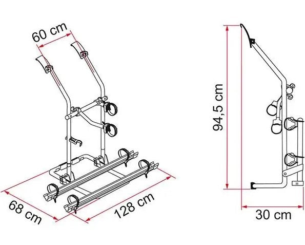 Fiamma VW T3 Carry Bike Rack 2 bikes / 2 max