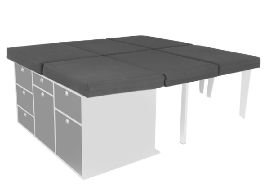 VanEssa Mobilcamping Sleep System to Kitchen for T7 Multivan incl. Mat ...
