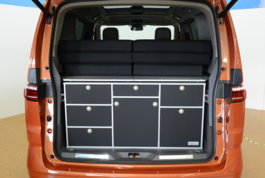 VanEssa Mobilcamping Sleep System to Kitchen for T7 Multivan incl. Mat ...