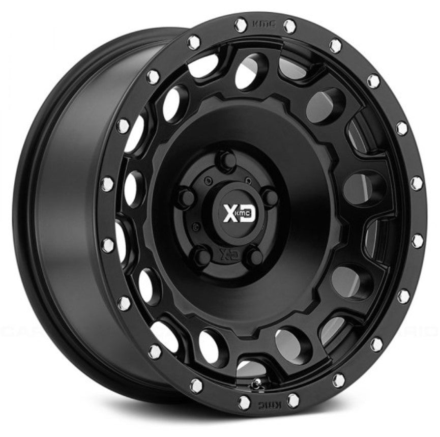 KMC Holeshot XD129 17″ 8.5J 5×120 Matt Black Finish Alloy Wheels