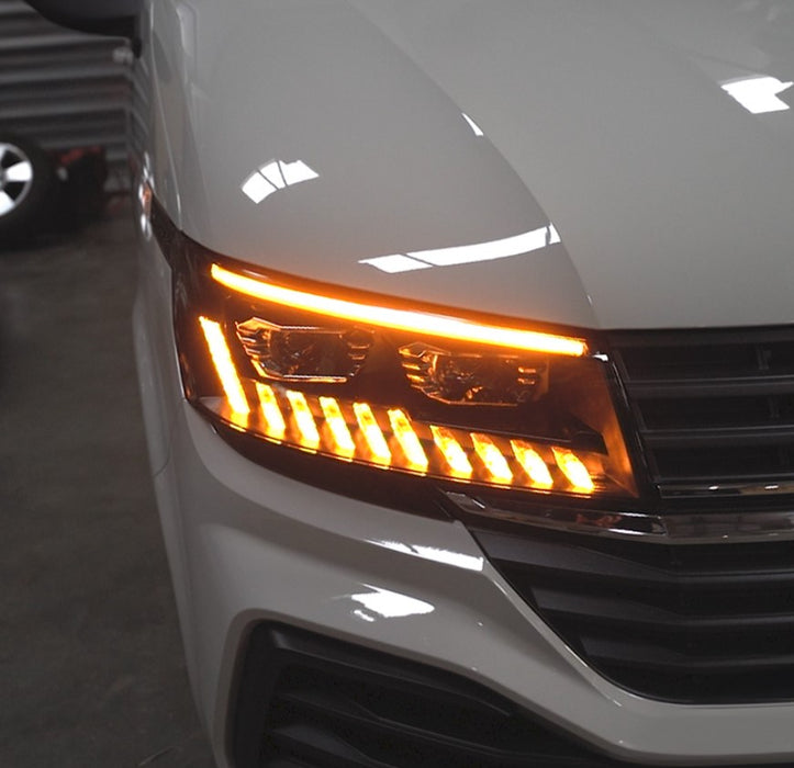 VW T6.1 FULL LED Headlights with Audi style Dynamic Indicator and DRL