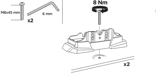 Thule Mounting Kit for Roof Fix Points - VW Caddy 5 - 2021-