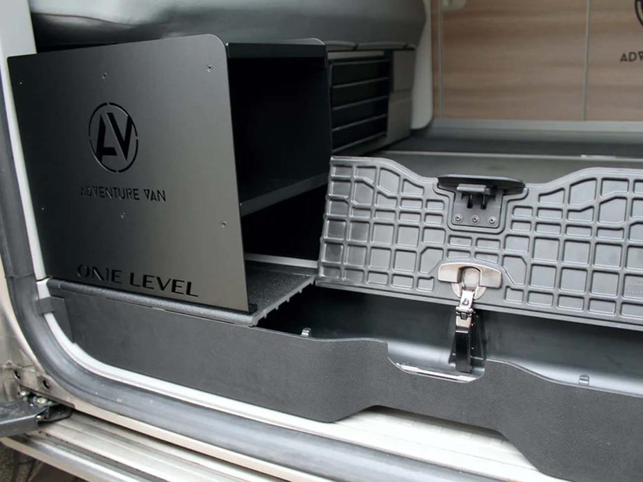 VW Multivan & California OneLevel step insert including Shoe Rack T5-T6-T6.1