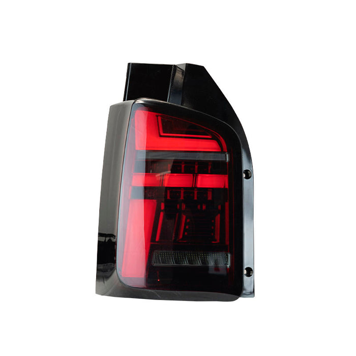 VW T5.1 (2010-15) – Rear Lights – Sequential Indicator – LED – Red Smoke (T6.1 Style)