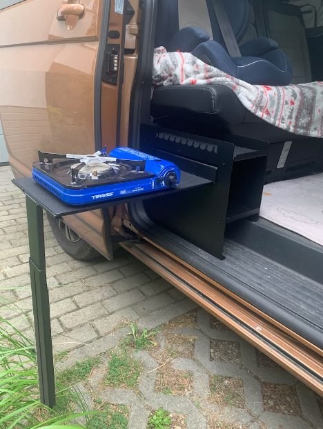 VW Multivan & California Shoe Box with Small table and Leg T5-T6-T6.1