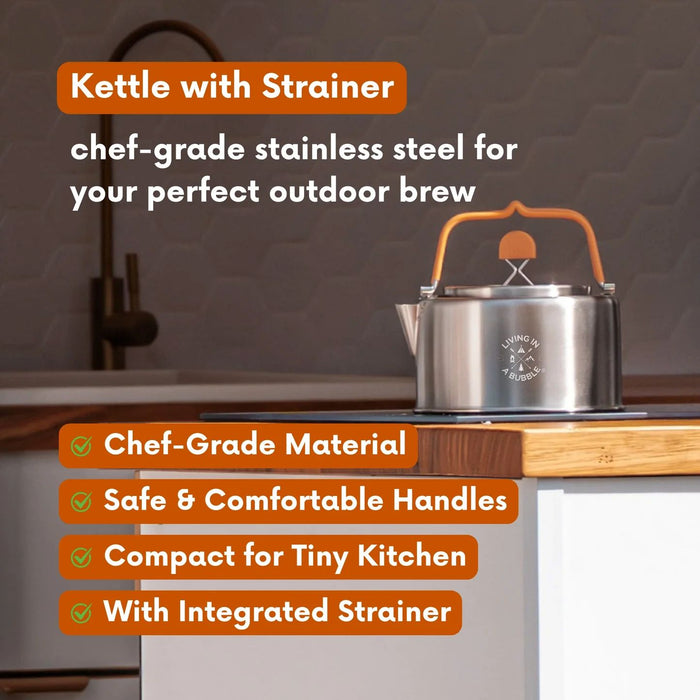Living in a Bubble Kettle with Strainer