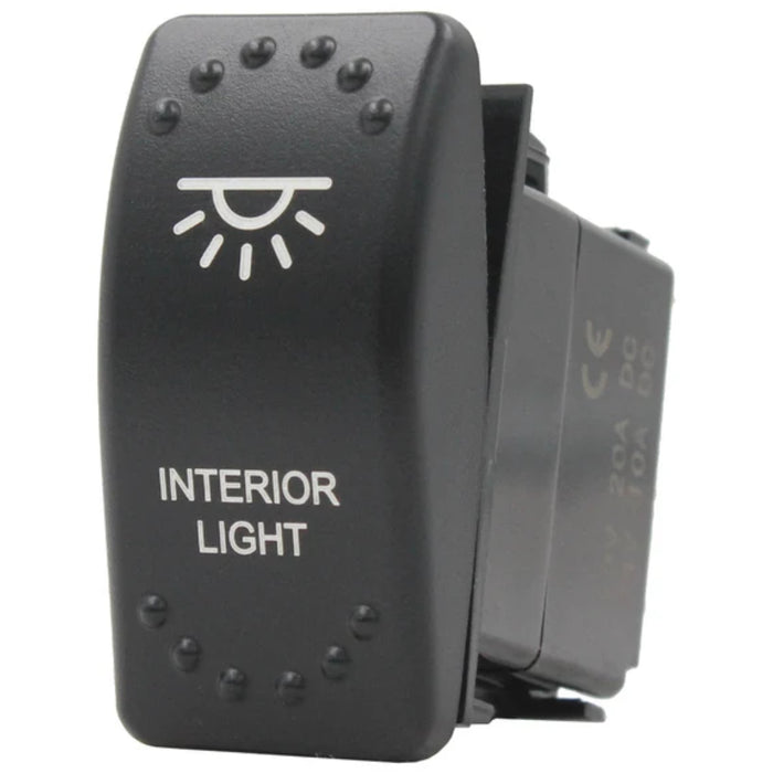Laser Etched Rocker Switch – No LED – Interior Light