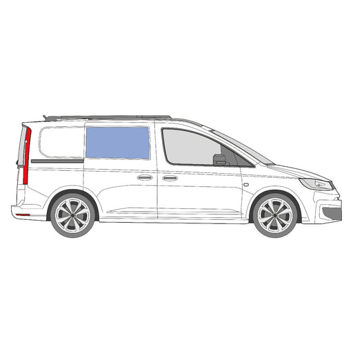 Volkswagen Caddy 5 Maxi front right-hand fixed window position diagram