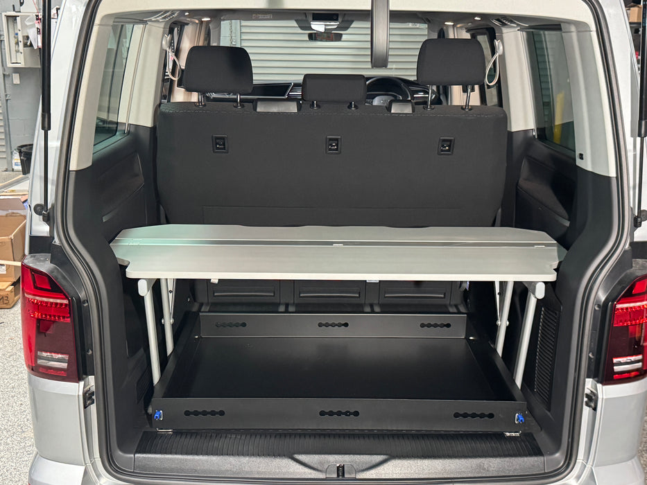 Rear Slide for VW T5 T6 T6.1 Multivan and California Works with Genuine Multi-Flex Board