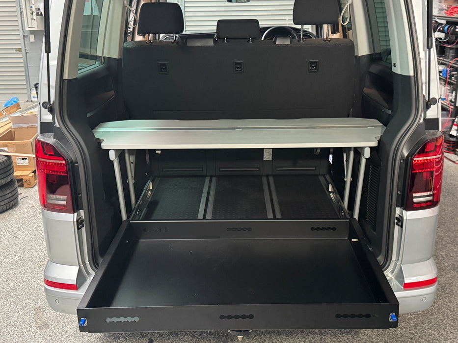 Rear Slide for VW T5 T6 T6.1 Multivan and California Works with Genuine Multi-Flex Board