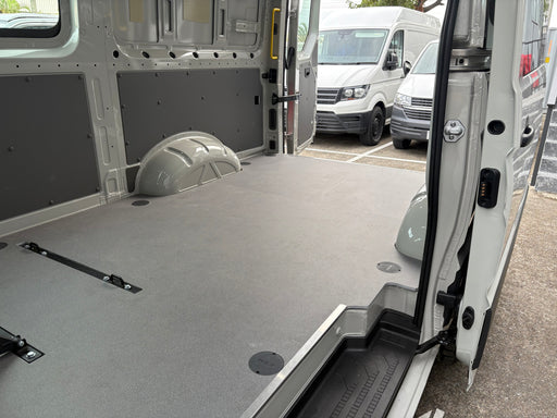VW Crafter Premium Plywood Timber Floor MWB 4Motion with Edge Protection