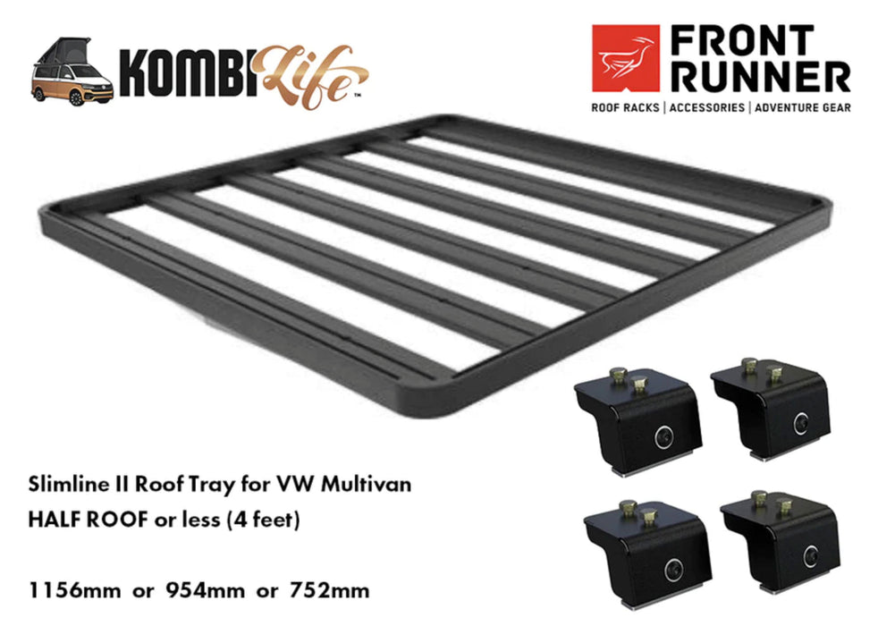 VW Multivan Roof Platform Tray Kit (TRAY + FEET BUNDLE) - HALF LENGTH or Less