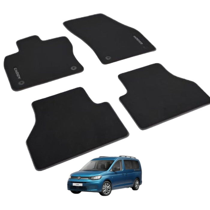 Genuine VW Front & Rear Textile Floor Mats for Caddy 5