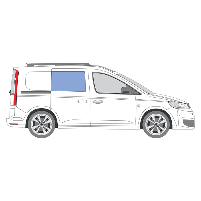 Volkswagen Caddy 5 front right-hand sliding window position diagram