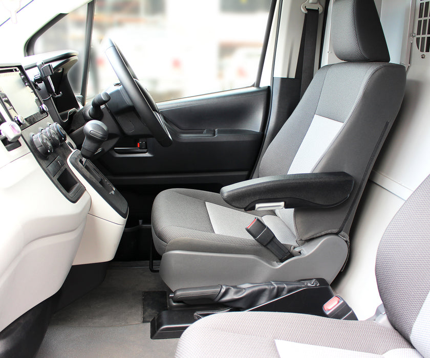Techsafe Toyota Hiace H300 Adjustable Armrest - fitted